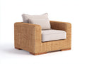 Sillones de ratán 94 x 89 x 81 cm - ratán marrón miel - diseño amplio con reposabrazos para exterior